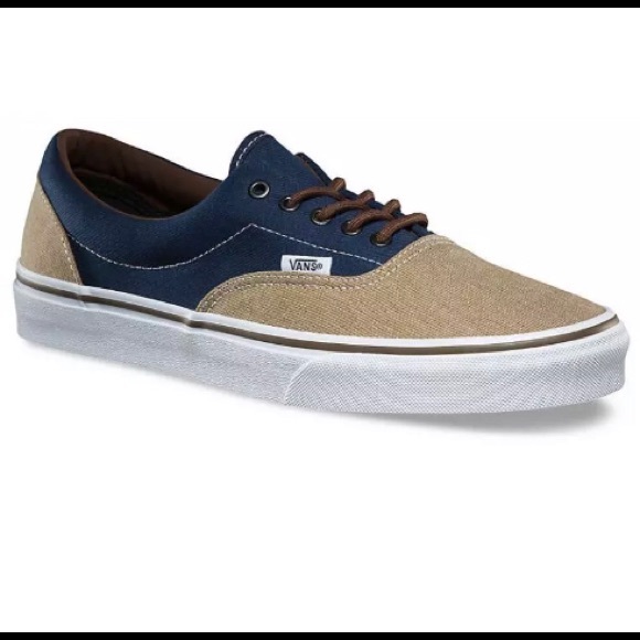 blue and khaki vans